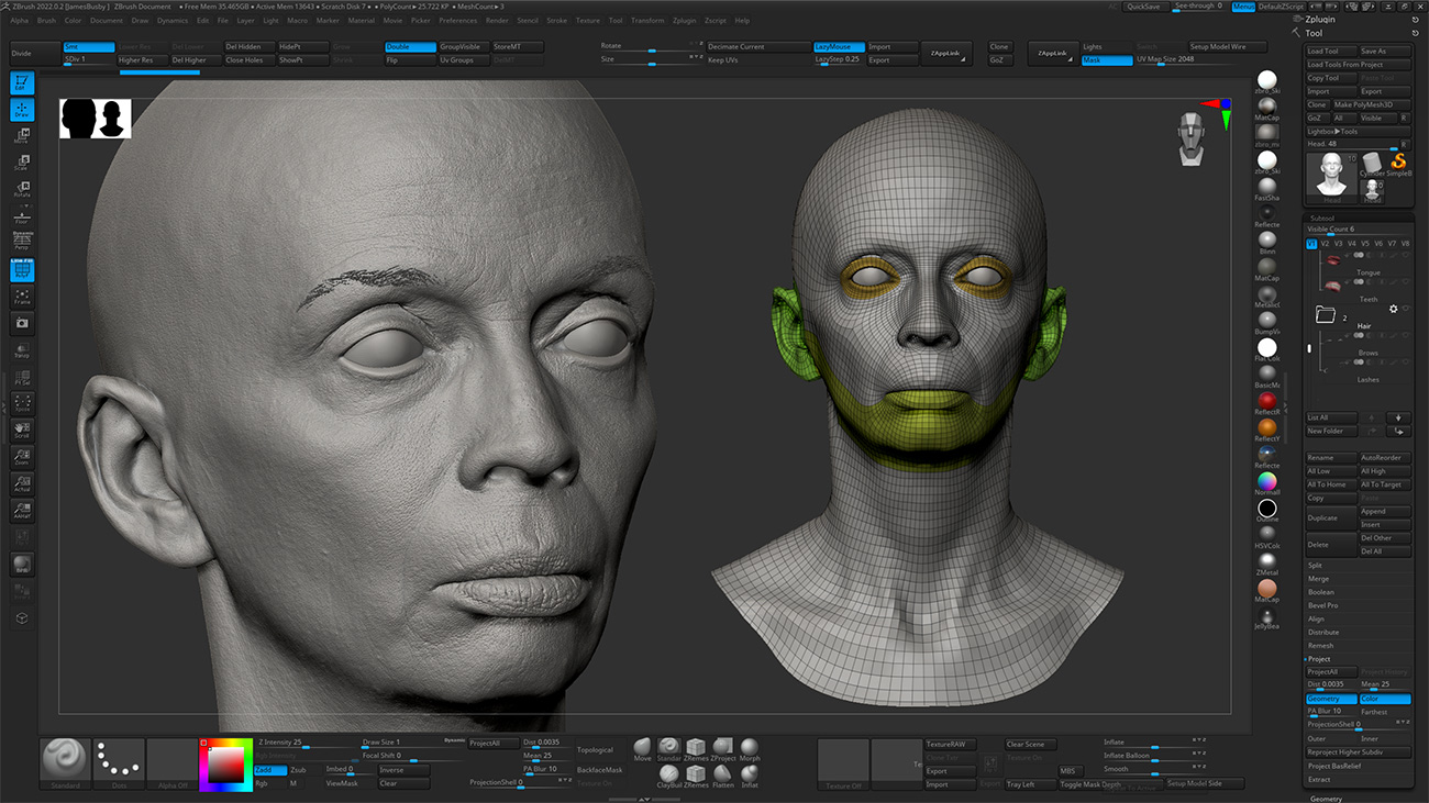 Download Zbrush head sculpt